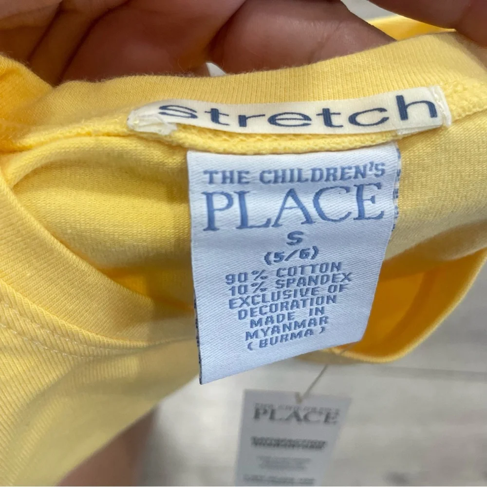 The Children's Place Yellow Swirl Design Tee